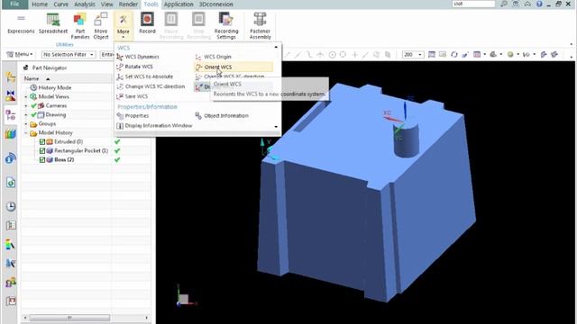 How Work Coordinate System (WCS) Works in PLM NX смотреть онлайн