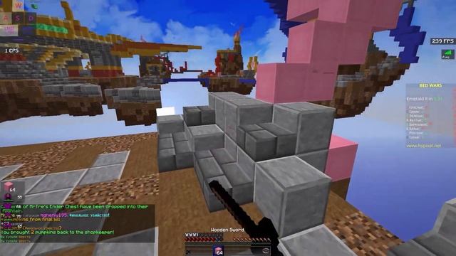 RAINBOW CHALLENGE! ЧЕЛЕНДЖ ОТ ОГНЕННОГО НА БЕДВАРСЕ!? BEDWARS HYPIXEL MINECRAFT смотреть онлайн