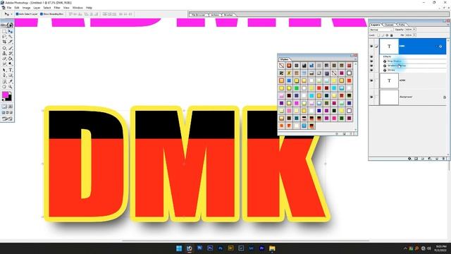 Gradient Text Effect in Adobe Photoshop 7.0 Tamil - இந்திர புகைப்படக் கலைக்கூடம் смотреть онлайн