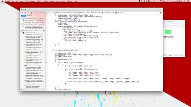 SWIFT2-UITableView via JSON données internet + SearchBar смотреть онлайн