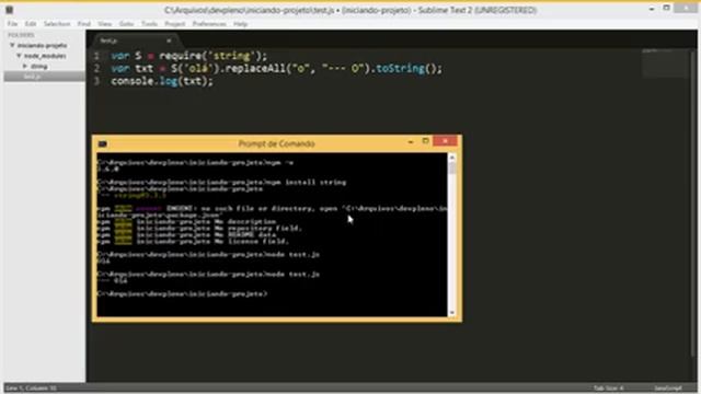NodeJS Primeiros Passos: NPM e módulos de Terceiros смотреть онлайн