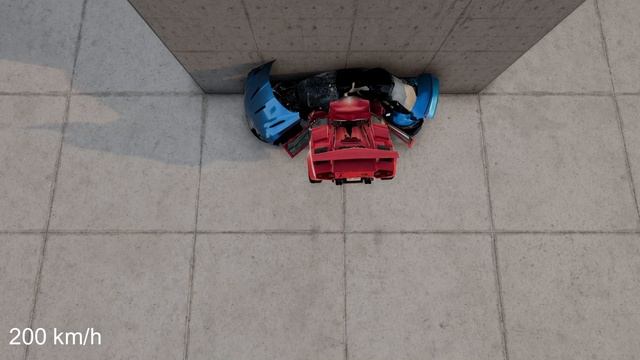 Lamborghini COUNTACH Vs Aston Martin DB11 Crash Test BeamNG