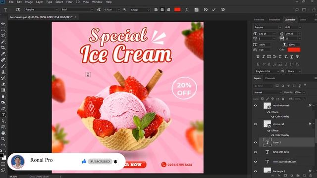 (FREE DOWNLOAD) ICE CREAM DESAIN SOCIAL MEDIA DI PHOTOSHOP смотреть онлайн