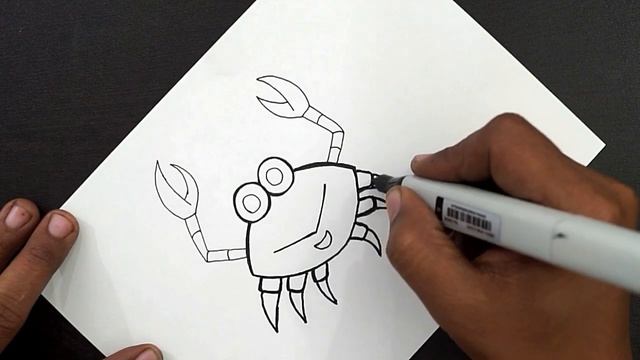 How To Draw Crab || Step By Step Crab Drawing || Crab Drawing Easy || Drawing For Kids смотреть онлайн