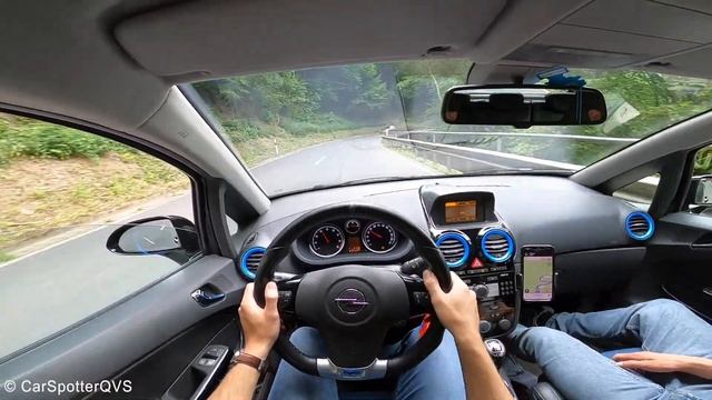 Straight Pipe Opel Corsa OPC - POV on Epic Mountain Road in Germany + Autobahn! LOUD Pops and Bangs смотреть онлайн