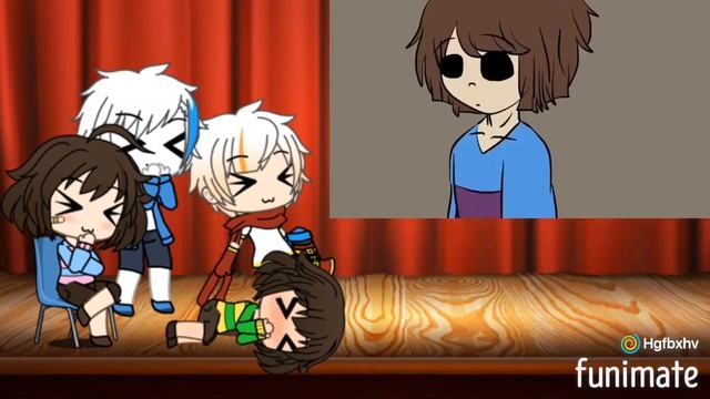 Реакция Санса,Папируса,Фриск и Чары / Gacha Life / Анимация смотреть онлайн