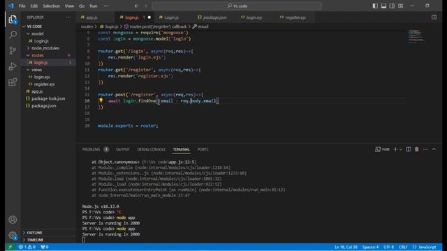 Login and Register(signup) tutorial || Node.js || Express.js || Mongoose смотреть онлайн