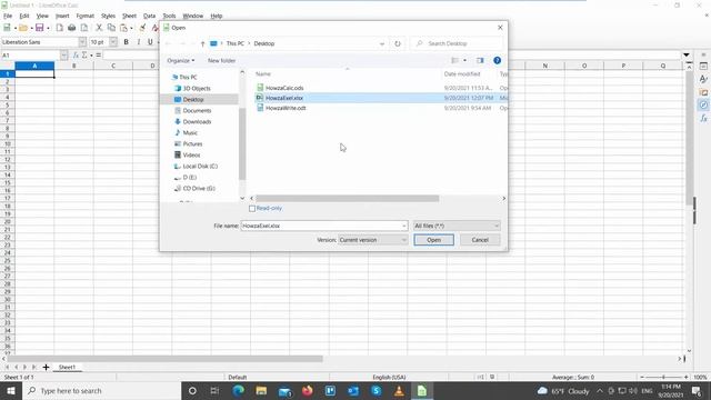 How to Open Excel Document in LibreOffice Calc смотреть онлайн