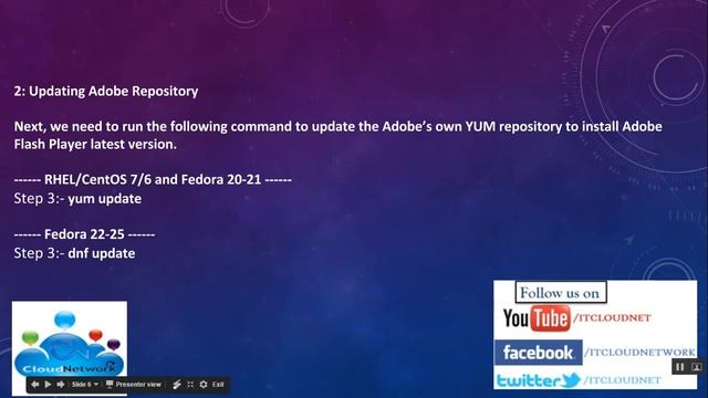 How To Install Adobe Flash Player 11.2 On CentOS/RHEL 7/6 And Fedora 25-20