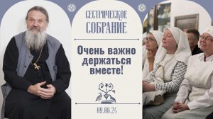 Все, что мы делаем, — это уже победа! Сестрическое собрание с о. Андреем Лемешонком 09.06.2024