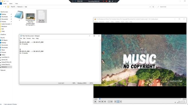 how to create srt in notepad | how to create subtitle srt file in pc/laptop смотреть онлайн
