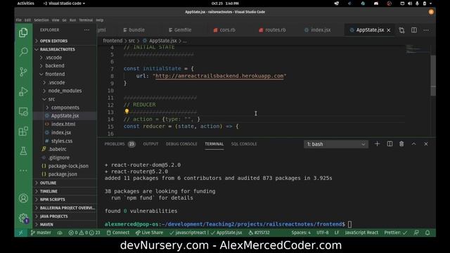 AM Coder - AM Coder - Ruby on Rails + React #5 -Setting Up Router, Context and the Reducer смотреть онлайн