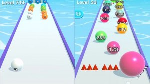 ? BALL RUN 2048 vs BALL RUN INFINITY All Levels Gameplay Walkthrough Android, iOS 2