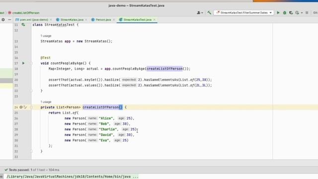 Java hands On Streams API – Count Person by Age смотреть онлайн