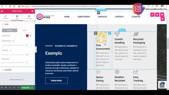 Como adicionar ÍCONES PERSONALIZADOS no Elementor смотреть онлайн
