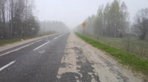 2023-05-06 Новый Некоуз - Горелово. Недалеко от Некоуза. Все скрылись в снежной пелене