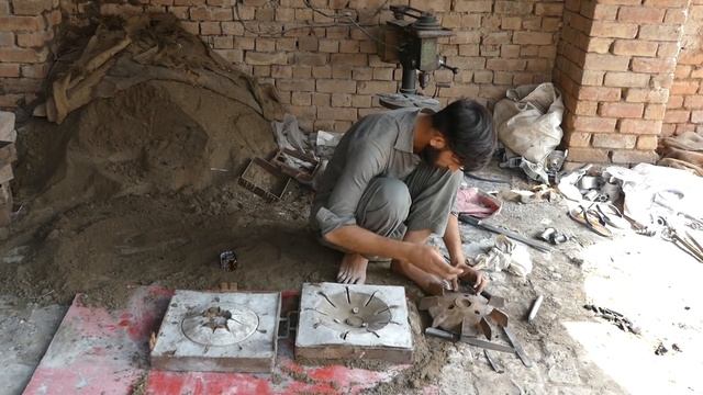 Metal Casting Cooling Fan Using Sand Mold Technique смотреть онлайн