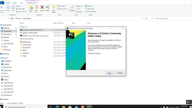 Install Pycharm2021 and Python on windows 10 смотреть онлайн