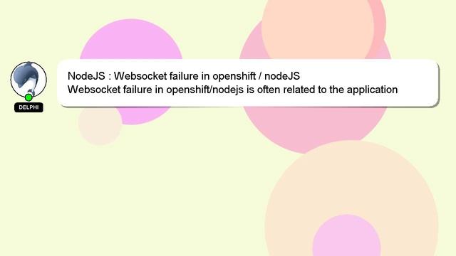 NodeJS : Websocket failure in openshift / nodeJS смотреть онлайн