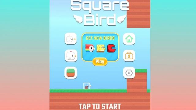 Новая игра! Square Bird!! смотреть онлайн