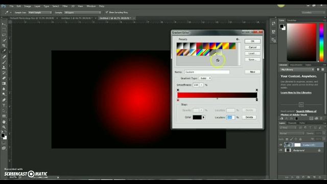 Photoshop Gradient | How To Make A Color Gradient Background