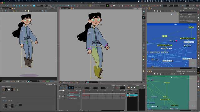 Two Point Constrains Rig Test - Toon Boom Harmony смотреть онлайн