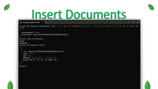 Insertion in MongoDB смотреть онлайн