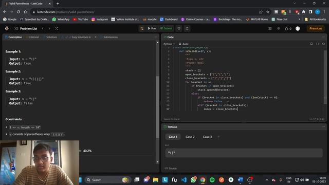 LeetCode Problem 20. Valid Parentheses ? Solution in python ? LeetCode with Prachu смотреть онлайн