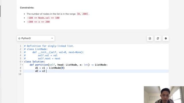 Leetcode - Partition List (Python) смотреть онлайн