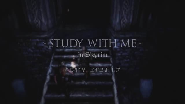 Study with Me in Skyrim _ Stormy Night in Dragonsreach смотреть онлайн