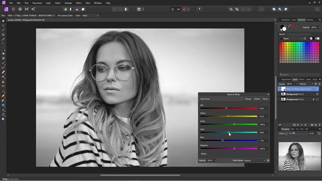 How You Can Make a Photo Black and White in Affinity Photo Tutorial смотреть онлайн
