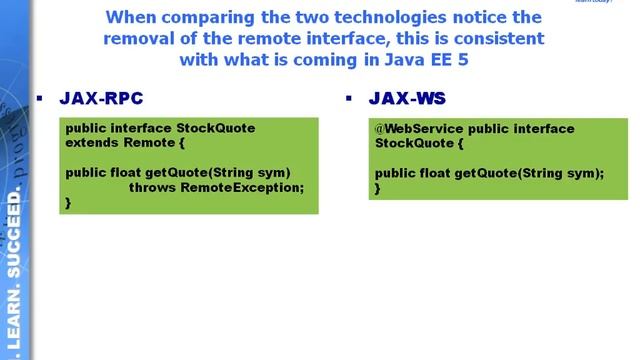 Module 13.2: JAXRPC vs. JAXWS смотреть онлайн
