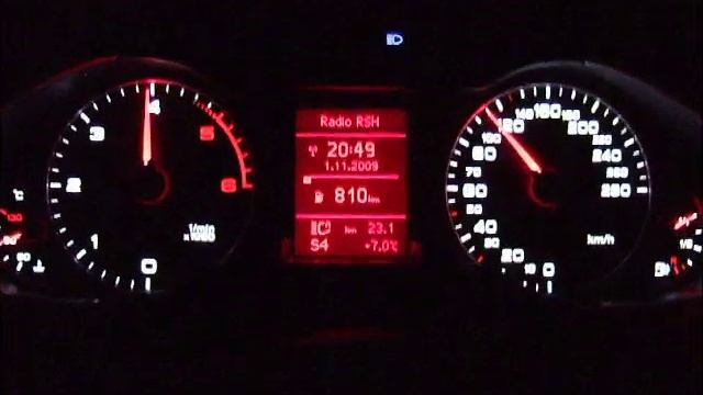 Audi A4 2.7 TDI Kickdown 0-100 km/h "S mode" смотреть онлайн