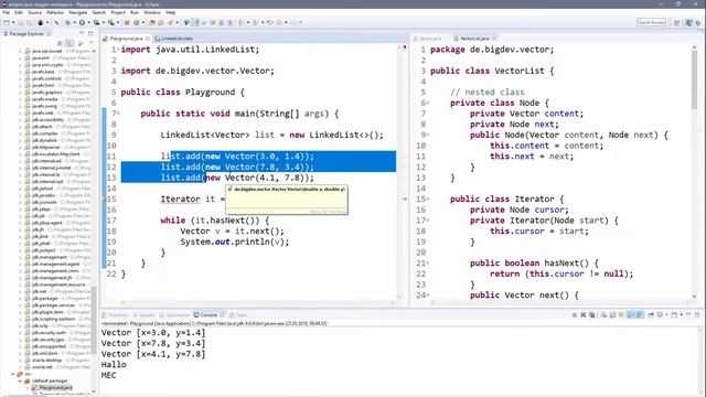 ? JAVA | Listen 11 - Beispiel: LinkedList mit Iterator und Schleife (Demo) смотреть онлайн