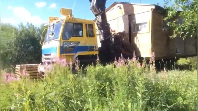 Лютый негабарит 6×5 метров,полноприводный манипулятор,перевозка дома смотреть онлайн