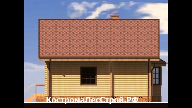 Посад 2. Дом из бруса S=117 кв.м. 8х10 смотреть онлайн