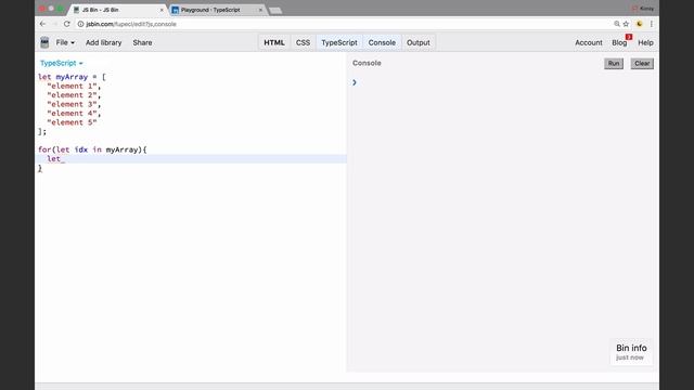 Typescript: For..of Loops смотреть онлайн