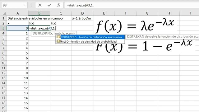 Distribución Exponencial en Excel | Función DISTR.EXP.N смотреть онлайн