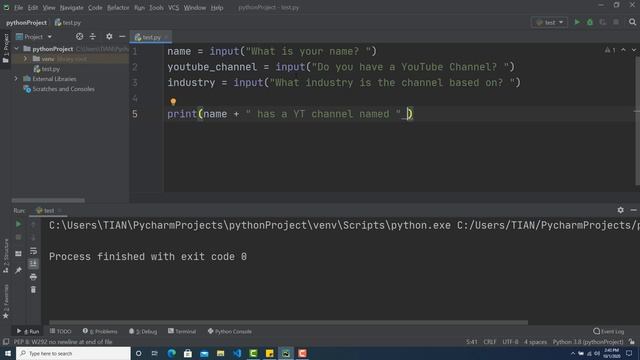 Python Tutorial Part 7 (Getting Input From User) | Tech Tian смотреть онлайн