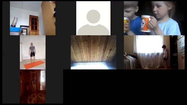 Тренировка с детьми. Как тренируются дети онлайн.