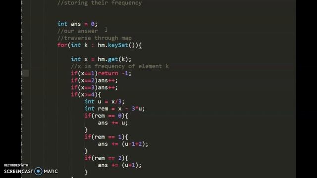 Minimum Rounds to Complete All Tasks | LeetCode | Weekly Contest 289 | смотреть онлайн