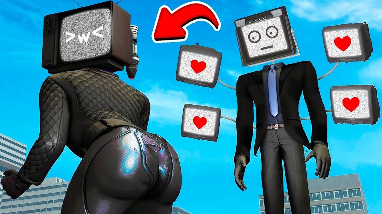 ПРЕВРАТИЛСЯ В ОГРОМНУЮ ТВ ВУМЕН НА 24 ЧАСА в Garry`s Mod! СКИБИДИ ТУАЛЕТ и ТВ МЕН В ГТА 5 смотреть онлайн