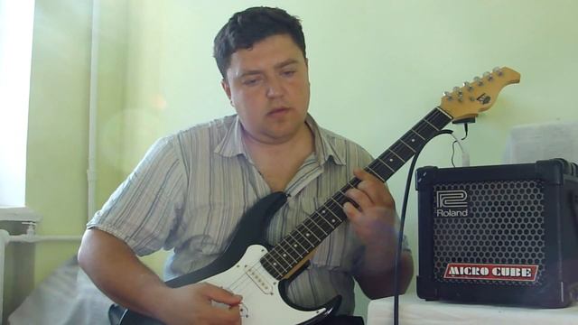 Обзор комбоусилителя Roland micro Cube. Обзор электрогитары AXL AS750. смотреть онлайн