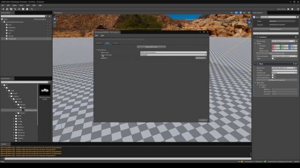Open 3D Engine. Редактор. Импорт статических мешей из FBX