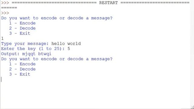Python: Caesar Shift Cipher 1 смотреть онлайн