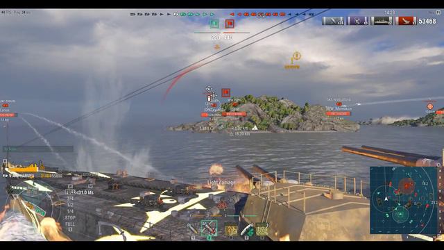 World of Warships 0.7.3.0: ARP Haruna Battle 02 смотреть онлайн