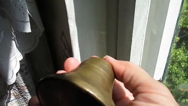 Колокольчик старинный бронзовый, цифра 6. смотреть онлайн