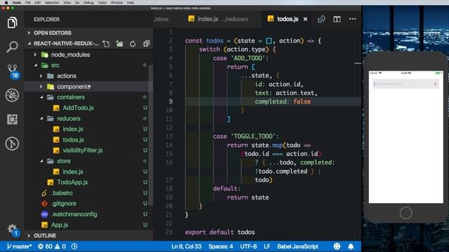 #3 TODO APP Redux | React Native | Connect() and Dispatch Actions смотреть онлайн
