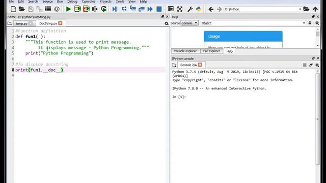 Unit III 10 Docstring and Good Programming Practices смотреть онлайн