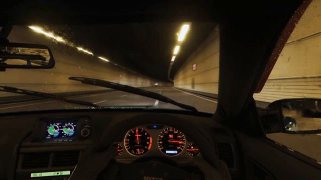 Rainy Shutoko Revival Project - Nightride in Assetto Corsa on a Skyline R34 смотреть онлайн